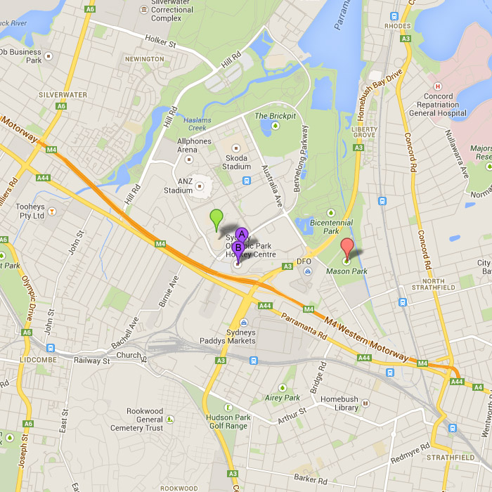 Sydney Olympic Park_map